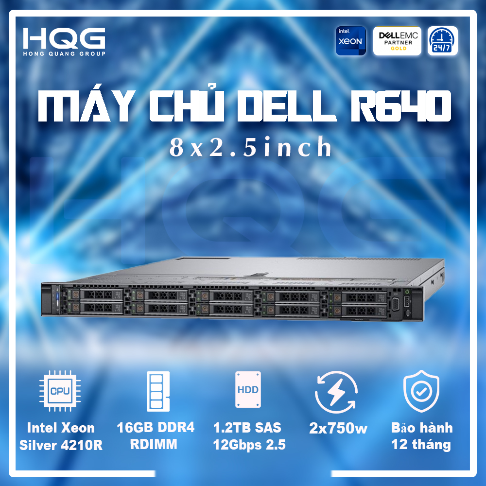 Máy chủ Dell PowerEdge R640 8x2.5" (Standard)
