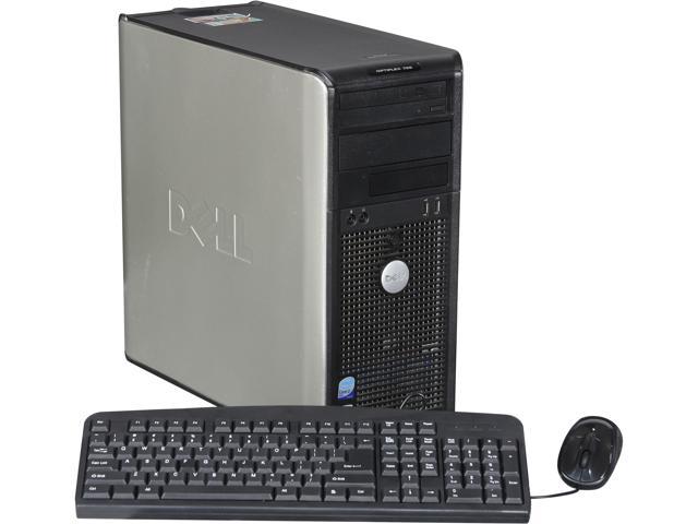 Dell OptiPlex 755 [Microsoft Authorized Recertified] Tower Desktop PC with Intel Core 2 Duo E8500 (3.16GHz), 4GB Memory, 160GB HDD, DVDRW, Windows 7 Pro 64Bit