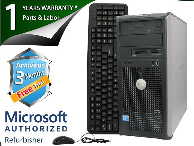 DELL Desktop Computer 780 Core 2 Duo E8400 (3.00 GHz) 8 GB DDR3 1 TB HDD Intel GMA 4500 Windows 7 Professional 64-bit