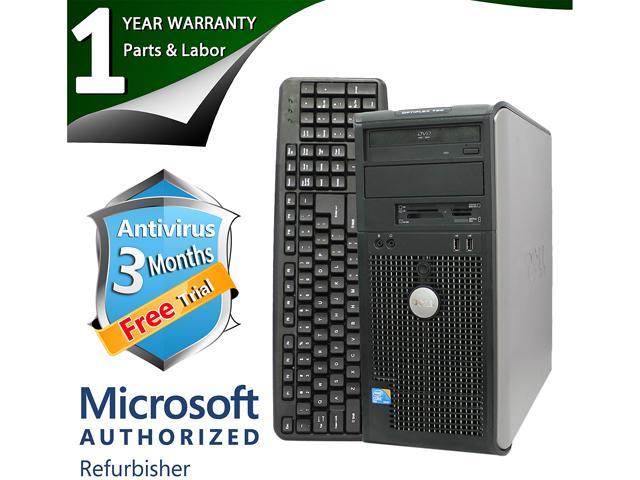 DELL Desktop Computer 780 Core 2 Duo E8400 (3.00 GHz) 4 GB DDR3 500 GB HDD Intel GMA 4500 Windows 7 Professional 64-bit