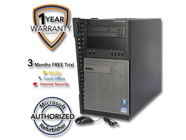 DELL Desktop PC 990 Intel Core i5 2nd Gen 2400 (3.10 GHz) 8 GB DDR3 320 GB HDD Intel HD Graphics 2000 Windows 7 Professional 64-bit