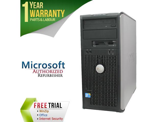 DELL Desktop Computer 780 Core 2 Duo E8400 (3.00 GHz) 4 GB DDR3 160 GB HDD Intel GMA 4500 Windows 7 Professional 64-bit