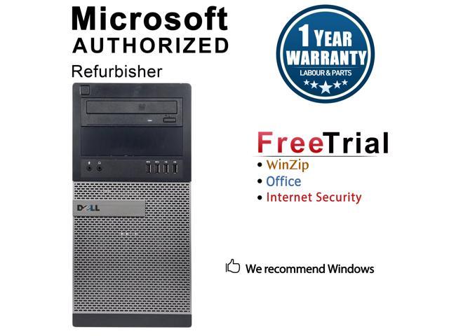 Refurbished Dell OptiPlex 9020 Tower Intel Core i7 4770 3.40 GHz / 8 GB DDR3 / 240G SSD / DVD / WIFI / Windows 10 Professional 64 Bit / 1 Year Warranty