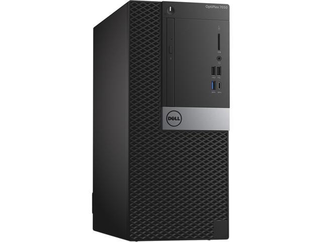 DELL Desktop Computer OptiPlex 7050-T Intel Core i5 7th Gen 7500 (3.40 GHz) 16 GB 256 GB SSD Windows 10 Pro 64-bit