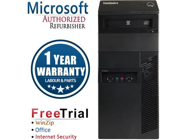 Lenovo Desktop Computer ThinkCentre M82 Intel Core i5 3rd Gen 3470 (3.20 GHz) 8 GB DDR3 320 GB HDD Intel HD Graphics 2500 Windows 10 Pro