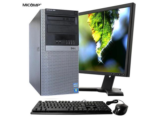 Dell Tower Computer PC, 19" LCD Mon, WiFi Core I5 8GB 500GB Windows 10, 1 Yr Wty