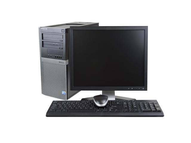 Dell Optiplex 990 Tower PC Intel i7-2600 Quad Core 3.40Ghz 8GB 1TB DVDRW Windows 10 Home 64 Bit + 19" LCD Monitor 1 Year Warranty