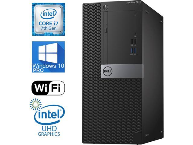 Dell Optiplex 7040 Tower, i7-6700 Quad Core upto4.2 Ghz, 256GB SSD, 16GB RAM, 4K UHD 3-Monitor Support, 2x Display Port, HDMI, DVDRW, Windows 10 Pro, WiFi