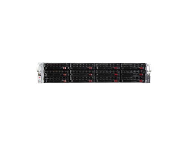 Supermicro 6028U-TR4T+ 12-Bay LFF 2U Rackmount Server with X10DRU-i+, 2X Intel Xeon E5-2696 V3 2.3GHz 18 Core, 16GB DDR4, 8X 1.6TB SATA 6Gbps 2.5 SSDs, 2X 1000W PSUs, Rails