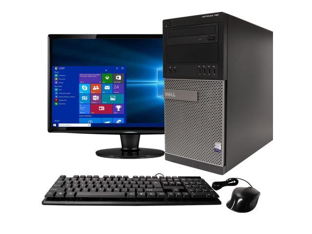 Dell OptiPlex 790 Tower Computer PC, 3.20 GHz Intel i5 Quad Core Gen 2, 8GB DDR3 RAM, 500GB SATA Hard Drive, Windows 10 Professional 64 bit, 22" Screen