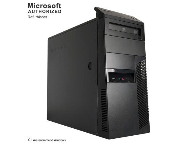Lenovo ThinkCentre M81 Tower Desktop PC, Intel Quad Core i5 2400 up to 3.4GHz, 16G DDR3, 120G SSD + 1T HDD, WiFi, BT 4.0, DVD, Windows 10 64-Multi-Language Support English/Spanish/French(Renewed)
