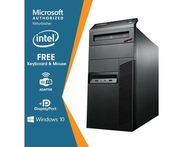 Lenovo ThinkCentre M92 Tower Desktop PC Intel Core i5 3rd Gen 8GB NEW 128GB SSD Windows 10 Home New Keyboard, Mouse,Power cord,WiFi Adapter