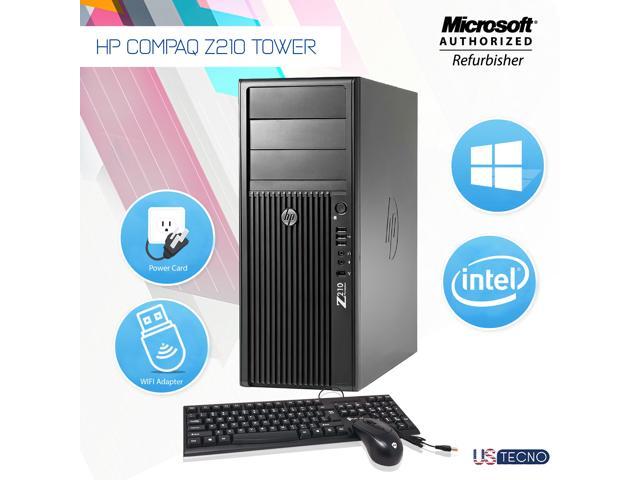 Grade A- HP Z210 Workstation Tower Desktop PC Core i5 2nd Gen 2400 @ 3.10 Ghz 8GB 500GB HDD  Windows 10 Home- 64 bit Free WiFi Adapter