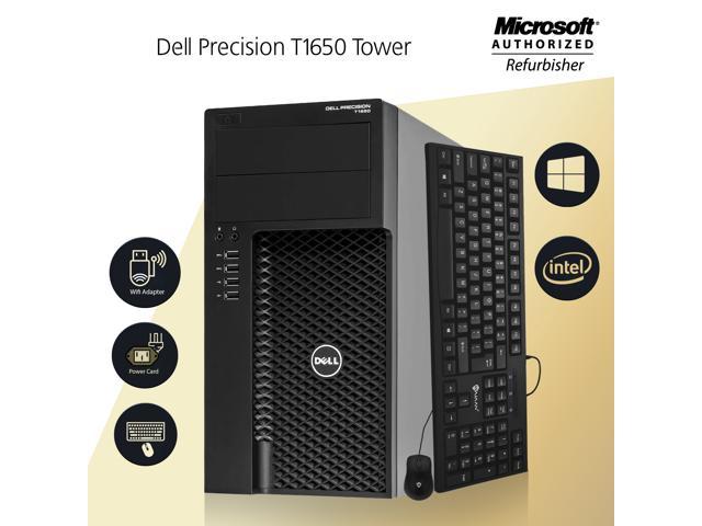 Grade A - Dell Precision T1650 Tower Desktop PC Core i5 3rd Gen 3470 @ 3.20 Ghz (Upto 3.60Ghz) 16GB 256GB SSD USB 3.0 / Dual Display Port Windows 10 Home Free WiFi Adapter