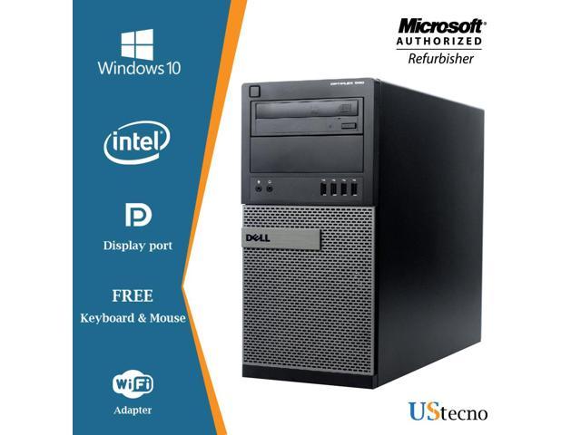 Dell Optiplex 990 Tower Desktop Computer Intel Core i5 2400 8GB 500GB HDD DVD Windows 10 Home New Free Keyboard, Mouse,Power cord,WiFi Adapter