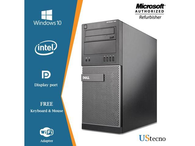 Dell Optiplex 790 Tower Computer Intel Core i7 2600 16GB 256GB SSD DVD Windows 10 Home New Free Keyboard, Mouse,Power cord,WiFi Adapter