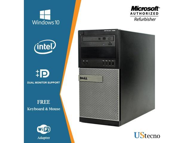 Dell Optiplex 7020 Tower Computer Intel Core i5 4570 16GB 1TB HDD DVD Windows 10 Home New Free Keyboard, Mouse,Power cord,WiFi Adapter