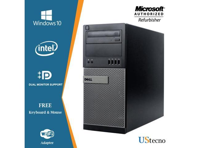 Dell Optiplex 9010 Tower Computer Intel Core i7 3770 8GB 1TB HDD DVD Windows 10 Home New Free Keyboard, Mouse,Power cord,WiFi Adapter
