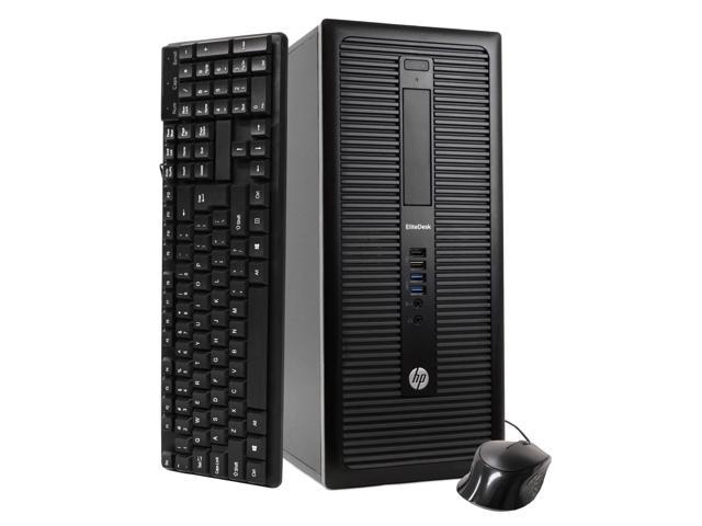 HP EliteDesk 800 G1 Tower Computer PC, 3.20 GHz Intel i5 Quad Core Gen 4, 4GB DDR3 RAM, 512GB Solid State Drive Hard Drive, Windows 10 Home 64bit