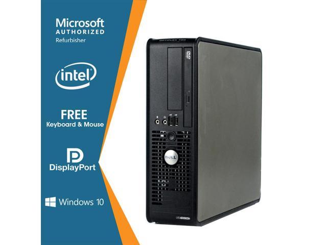 Dell Optiplex 780 Small Form Factor Computer Intel Core 2 Duo 8GB DDR3 250GB HDD DVD Windows 10 Professional New Free Keyboard, Mouse,Power cord