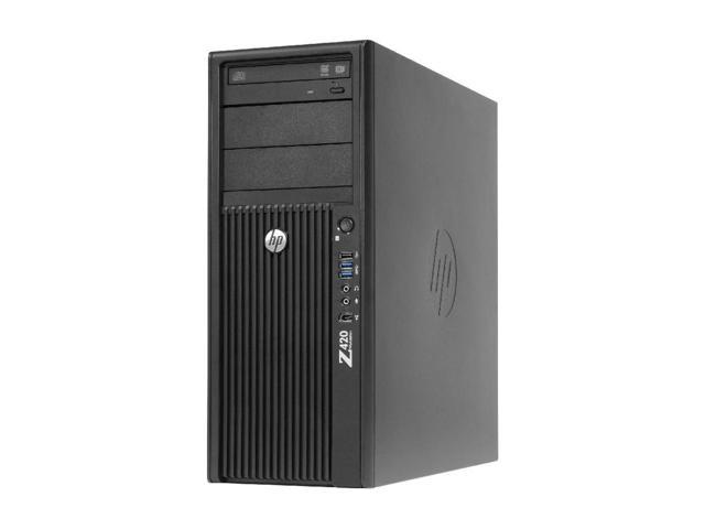 HP Z420 Workstation ,  Intel Xeon Quad core E5-1603 2.8Ghz ,  8GB 2TB Hard drive Windows 10 Pro New Keyboard, Mouse,Power cord,WiFi , DVD