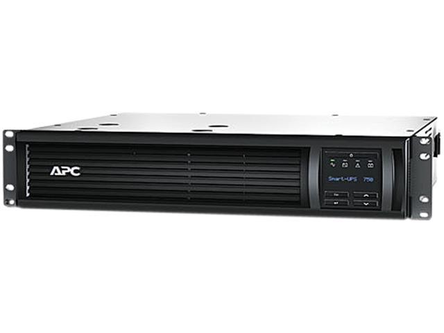 APC SMT750RM2UC 750 VA 500 Watts 120V 6 Outlets Pure Sinewave Smart-UPS with SmartConnect (Replaces SMT750RM2U)