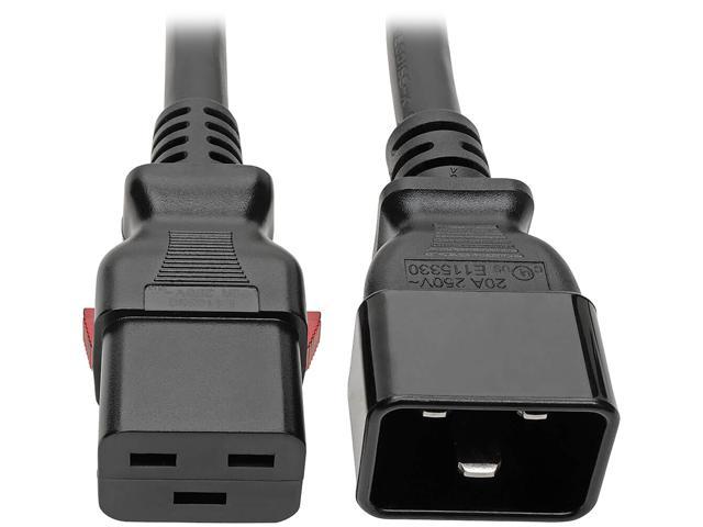 Tripp Lite Power Extension Cord C20 to Locking C19 M/F 12 AWG 20A Black 6ft (P036-L06)