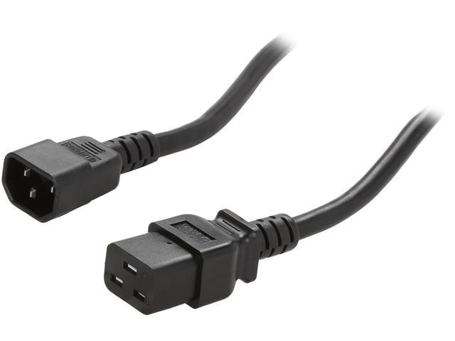 Tripp Lite Model P047-006 6 ft. IEC-320-C19 to IEC-320-C14 14AWG Heavy Duty Power Cable