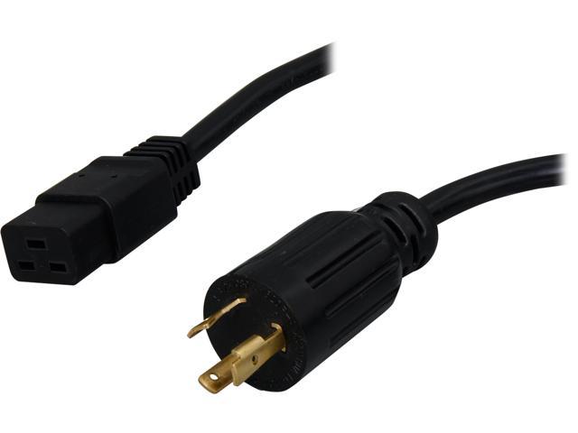 Tripp Lite Model P040-010 10 ft. IEC-320-C19 to IEC-320-L6-20P 12AWG Heavy Duty Power Cable