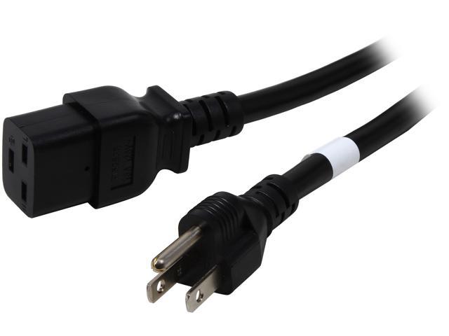 Tripp Lite Model P034-010 10 ft. IEC-320-C19 to NEMA 5-15P 14AWG Heavy Duty Power Cable