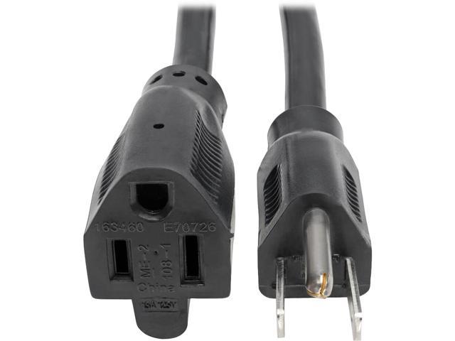 Tripp Lite Heavy-Duty Power Extension Cord, 15A, 14AWG (NEMA 5-15P to NEMA 5-15R), 10-ft. (P024-010)