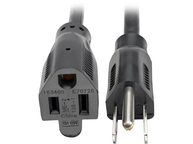 Tripp Lite Standard Power Extension Cord, 13A, 16 AWG (NEMA 5-15P to NEMA 5-15R), 15 ft. (P024-015-13A)
