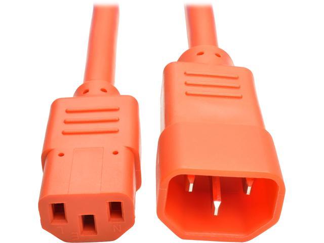 Tripp Lite Model P005-006-AOR 6 ft. Heavy-Duty Power Extension Cord, 15A, 14 AWG (IEC-320-C14 to IEC-320-C13) Male to Female