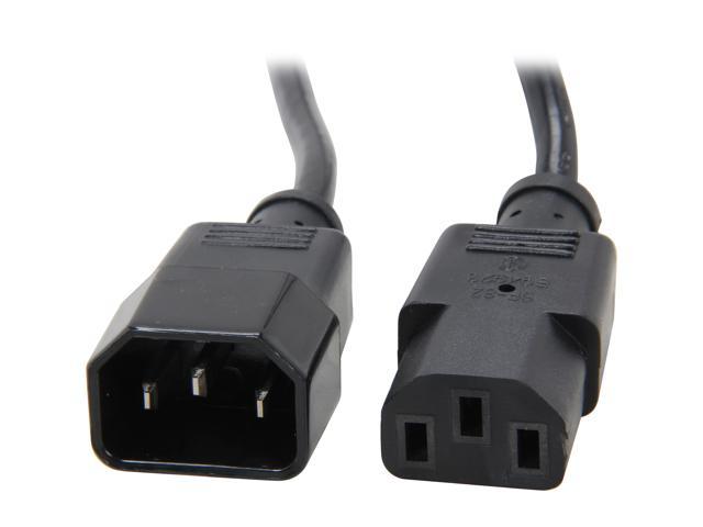 StarTech.com Model PXT1003 3 ft. Standard Computer Extension Power Cord -C14 to C13