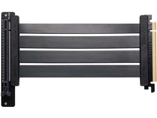 Phanteks 220mm Flat Line PCI-E gen 4.0 x16 Rise Cable, 90° Adapter