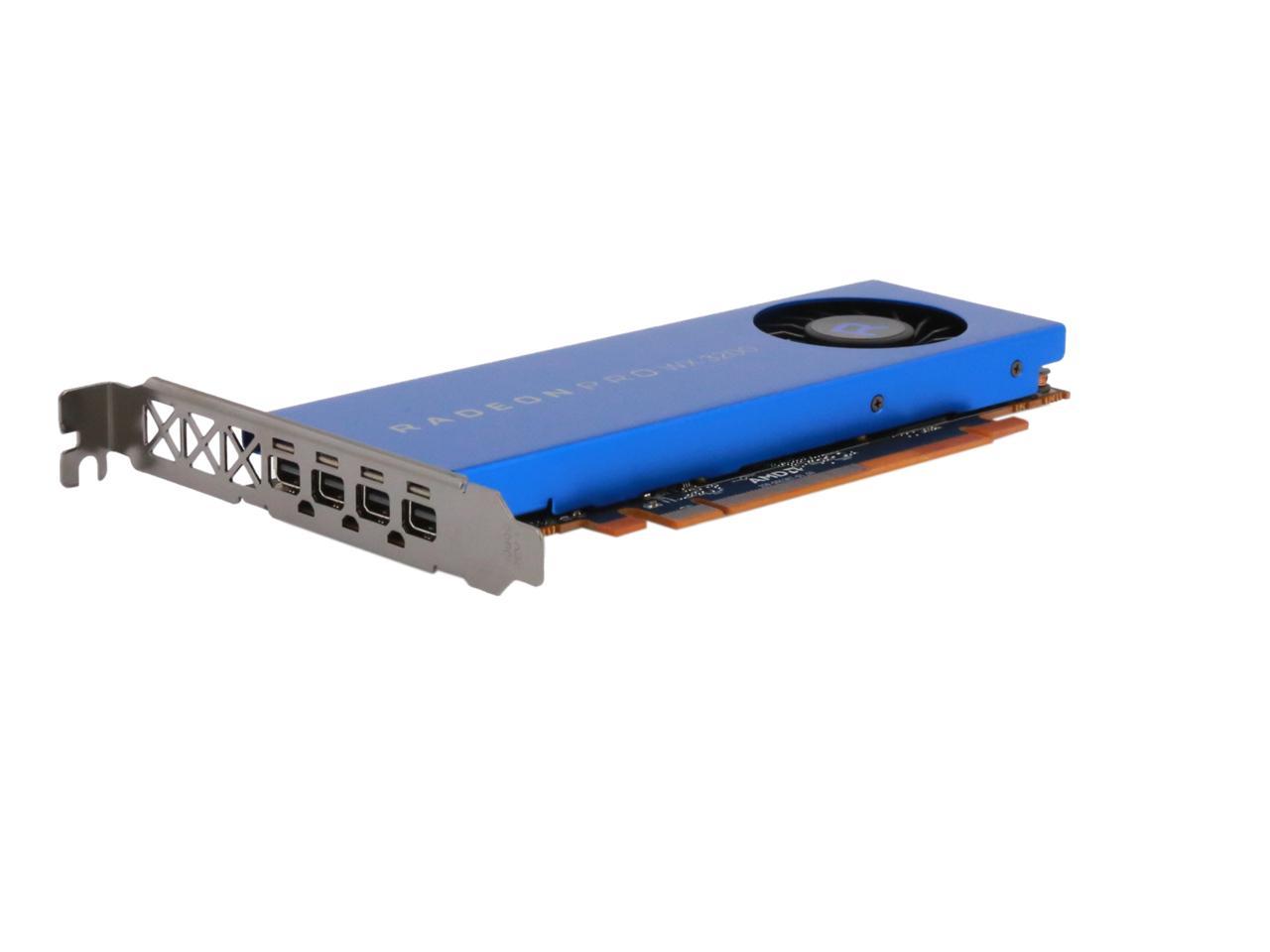 AMD Radeon Pro WX 3200 100-506115 4GB 128-bit GDDR5 PCIe 3.0 x16 (x8 Electrical) Low Profile Workstation Video Card