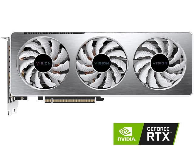 GIGABYTE GeForce RTX 3060 Ti VISION OC 8G Graphics Card, WINDFORCE 3X Cooling System, 8GB 256-bit GDDR6, GV-N306TVISION OC-8GD Video Card