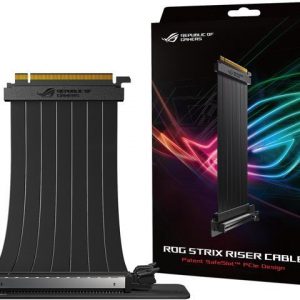 ASUS RS200 ROG Strix Riser Cable with 240 mm PCI-E x16, 90 Degree Adapter, Unique SafeSlot Design, EMI Shielding (RS200)