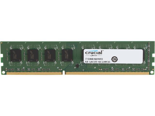 Crucial 8GB DDR3L 1600 (PC3L 12800) Desktop Memory Model CT102464BD160B