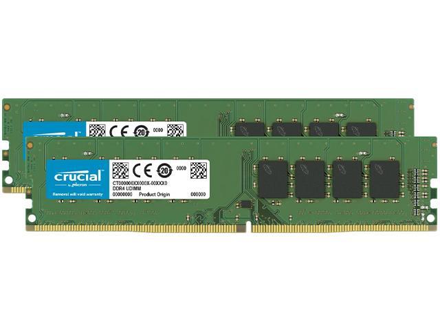 Crucial 64GB Kit (32GBx2) DDR4 3200 MT/s CL22 DIMM 288-Pin Memory - CT2K32G4DFD832A