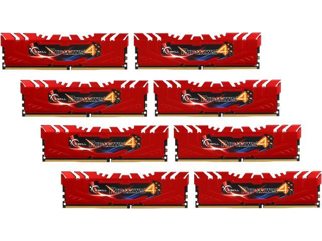 G.SKILL Ripjaws 4 Series 64GB (8 x 8GB) DDR4 2133 (PC4 17000) Memory Kit Model F4-2133C15Q2-64GRR