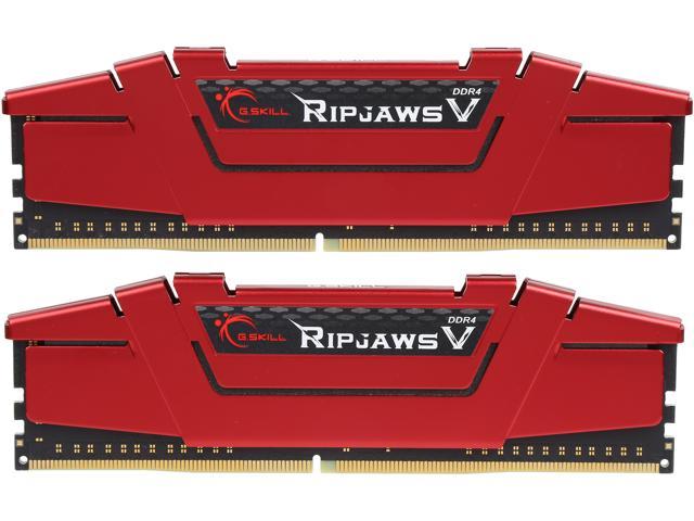 G.SKILL Ripjaws V Series 16GB (2 x 8GB) 288-Pin PC RAM DDR4 3200 (PC4 25600) Desktop Memory Model F4-3200C16D-16GVRB