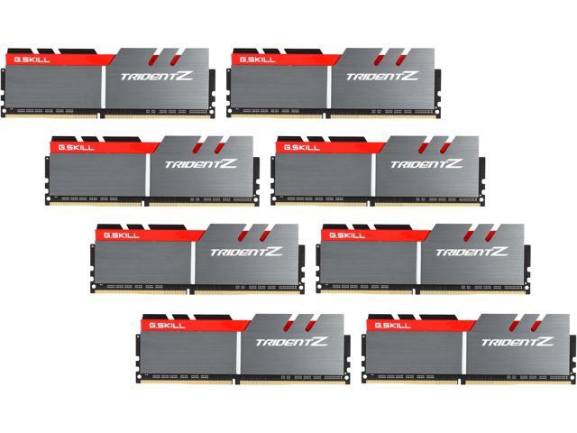 G.SKILL TridentZ Series 64GB (8 x 8GB) 288-Pin PC RAM DDR4 3200 (PC4 25600) Desktop Memory Model F4-3200C14Q2-64GTZ
