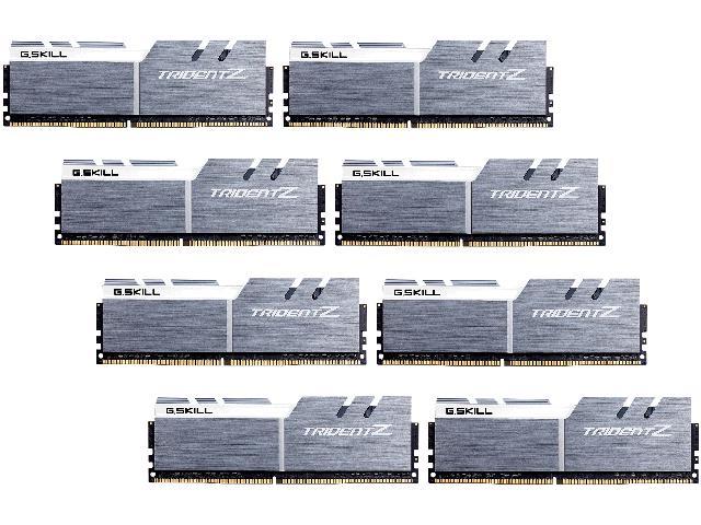 G.SKILL TridentZ Series 64GB (8 x 8GB) 288-Pin PC RAM DDR4 3200 (PC4 25600) Desktop Memory Model F4-3200C14Q2-64GTZSW