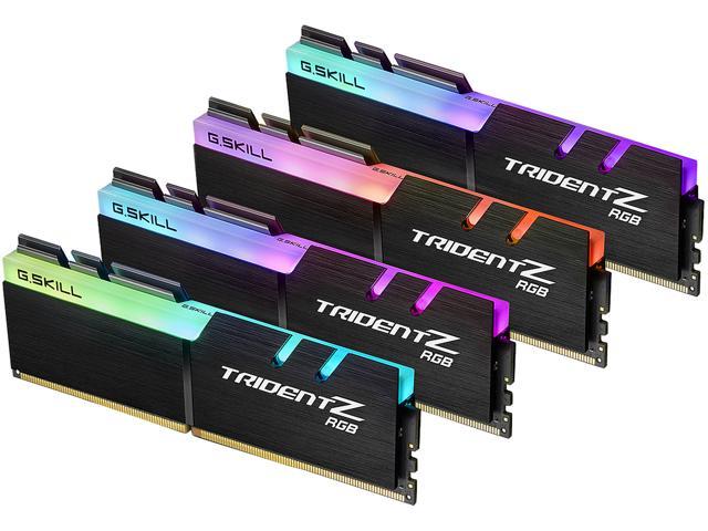 G.SKILL TridentZ RGB Series 32GB (4 x 8GB) DDR4 3600 (PC4 28800) Desktop Memory Model F4-3600C16Q-32GTZR