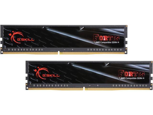 G.SKILL FORTIS Series 16GB (2 x 8GB) 288-Pin PC RAM DDR4 2400 (PC4 19200) Memory (Desktop Memory) Model F4-2400C15D-16GFT
