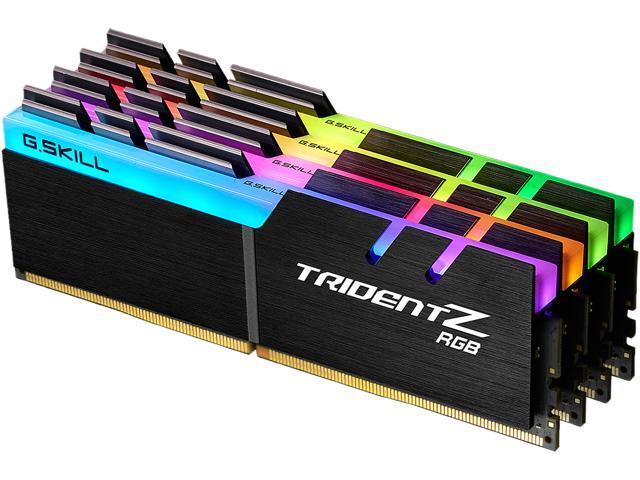 G.SKILL TridentZ RGB Series 32GB (4 x 8GB) DDR4 4000 (PC4 32000) Desktop Memory Model F4-4000C17Q-32GTZR