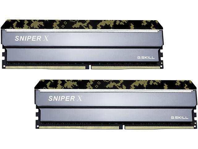 G.SKILL Sniper X Series 32GB (2 x 16GB) DDR4 3000 (PC4 24000) Desktop Memory Model F4-3000C16D-32GSXKB