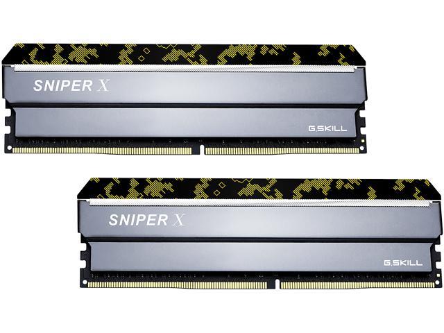 G.SKILL Sniper X Series 16GB (2 x 8GB) DDR4 3200 (PC4 25600) Desktop Memory Model F4-3200C16D-16GSXKB