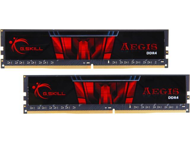 G.SKILL Aegis 16GB (2 x 8GB) 288-Pin PC RAM DDR4 2666 (PC4 21300) Desktop Memory Model F4-2666C19D-16GIS
